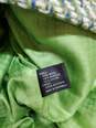 DKNY Long Sleeve Button Down Green Knit Trench Coat Jacket Size 12 image number 4
