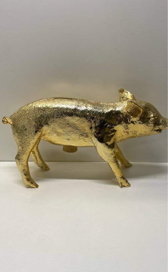 Harry Allen Reality Hardware Metal Piggy Bank Gold Metallic image number 1