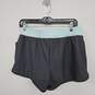 Grey Blue Mid Rise Sports Shorts image number 2