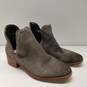 Steve Madden Laramie Gray Suede Cutout Ankle Boots Shoes Women's Size 8 M image number 3