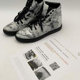 Balenciaga Marble Unisex Puzzle Marble Gray White Sneaker Shoes Size 37 w/COA