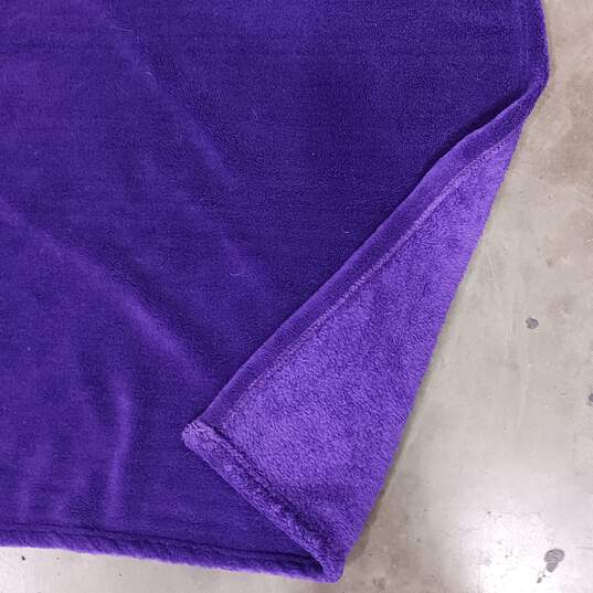 Purple Grimace Fleece Throw Blanket 48x58" image number 3