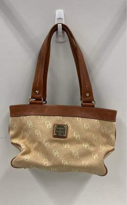 Dooney & Bourke DB Signature Canvas Leather Small Tote Bag
