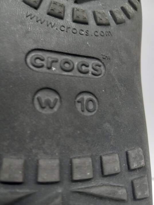 Crocs Kadee Women's Black & Cherry Patterned Sandals Size 10 image number 6