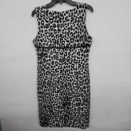 Gray Leopard Print Sleeveless Dress alternative image