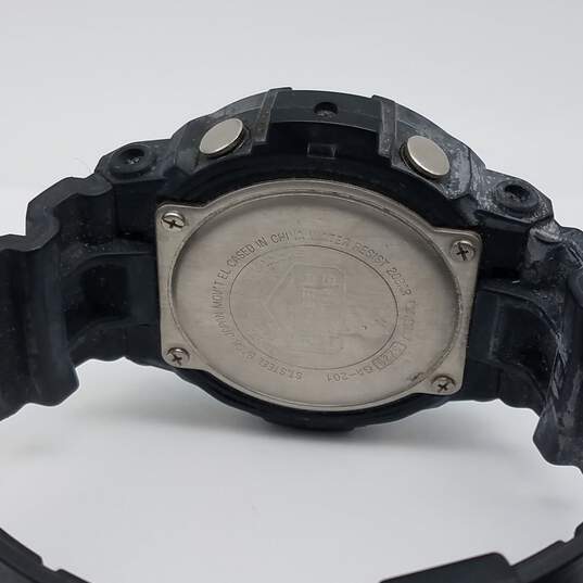 Casio G-Shock GA-201 50mm All Black Digital & Analog Watch 74g image number 2