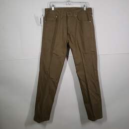 Mens 505 Medium Wash 5-Pocket Design Straight Leg Jeans Size 34X30