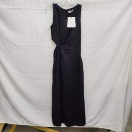 NWT DISSH Leilani WM's Black Linen Blend Midi Dress Size 8 US