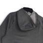 NWT Mens Gray Quarter-Zip Long Sleeve Hooded Pullover Sweatshirt Size Large image number 4
