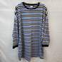 Asos Design Oversized Long Sleeve Striped T-Shirt Dress Women's Size 14 image number 1