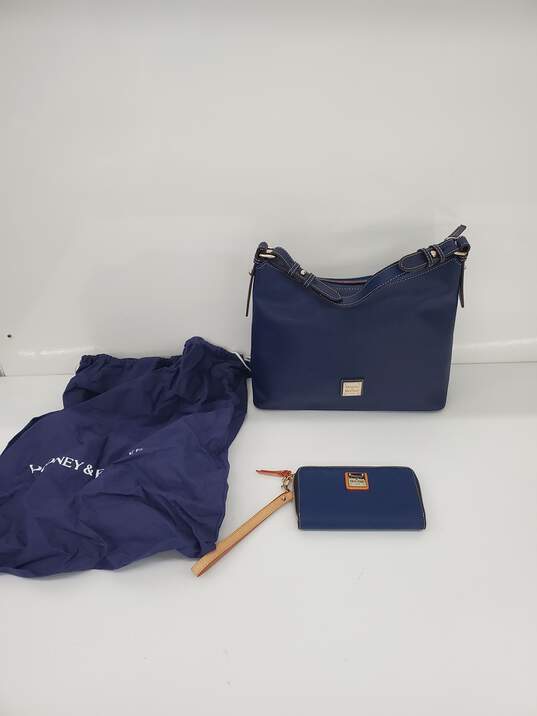 Dooney & Bourke Saffiano Hobo Shoulder Bag+String Bag+clutch bag image number 1