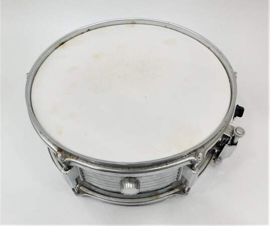 Percussion Plus Brand 15.5 Inch Metal Snare Drum w/ Stand image number 2