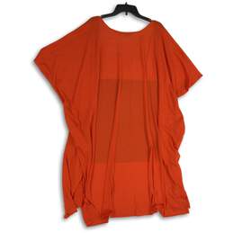 NWT Sweet Pea for New York & Company Womens Orange Open Front Blouse Top Sz S alternative image