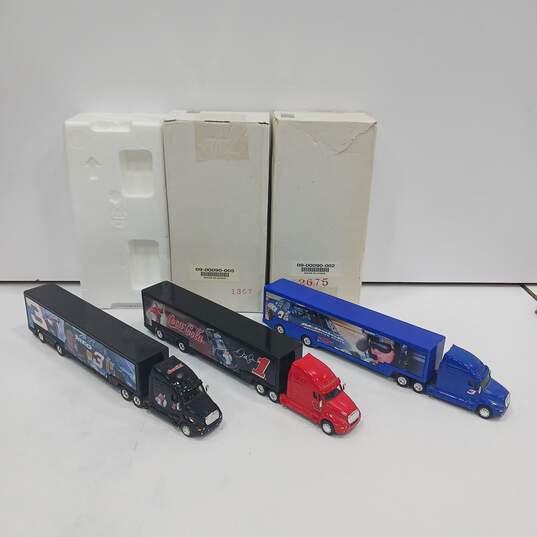 Bundle of 3 Assorted Hauler Toy Model Trucks In Box image number 1