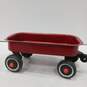 Vintage Red Metal Wagon with Handle image number 2