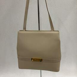 Salvatore Ferragamo Womens Ivory Leather Crossbody Strap Shoulder Bag w/ COA alternative image