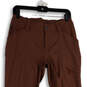Womens Purple Flat Front Slash Pocket Straight Leg Trouser Pants Size 6x31 image number 3