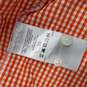 Men's PFG Super Bonehead Orange Checkered Shirt Size S image number 6