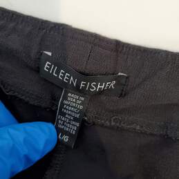Eileen Fisher Dark Gray Nylon Blend Stretch Pants Women's Size L alternative image