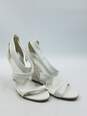 Authentic Burberry White Wedge Sandal W 9.5 image number 3