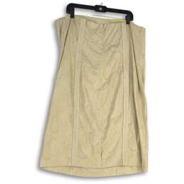 NWT Lane Bryant Womens Off White Embroidered Strapless Back Zip Mini Dress 22 alternative image