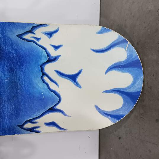 Mountain Dew Blue & White Snowboard with Cinch Buddy K2 Bindings image number 4