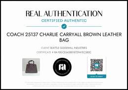 Coach Charlie Brown Pebble Leather Carryall Bag 25137 alternative image