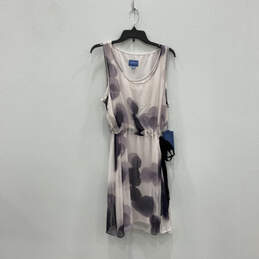 NWT Womens Purple Sleeveless Pullover Modern A-Line Dress Size XL