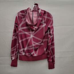 The North Face WM's Pink& Stripe Pattern Fleece Hoody Jacket Size M alternative image