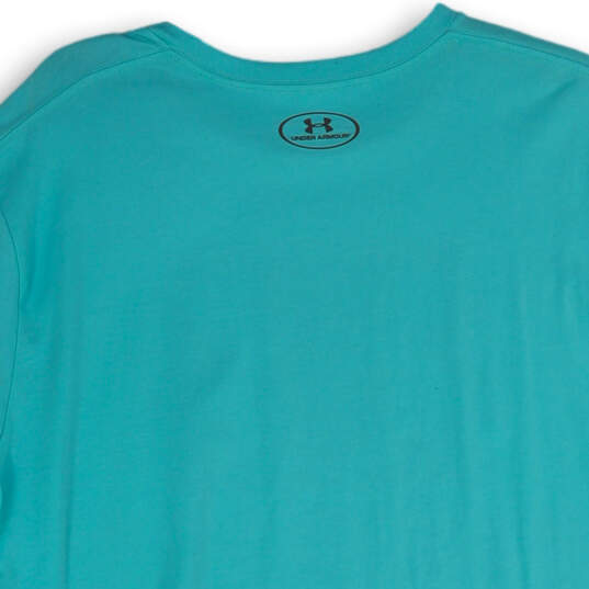 NWT Mens Turquoise Printed Short Sleeve Crew Neck Pullover T-Shirt Size XL image number 4