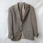 Men's Tan Patterned Oscar De La Renta Suit Jacket No Size Listed image number 1