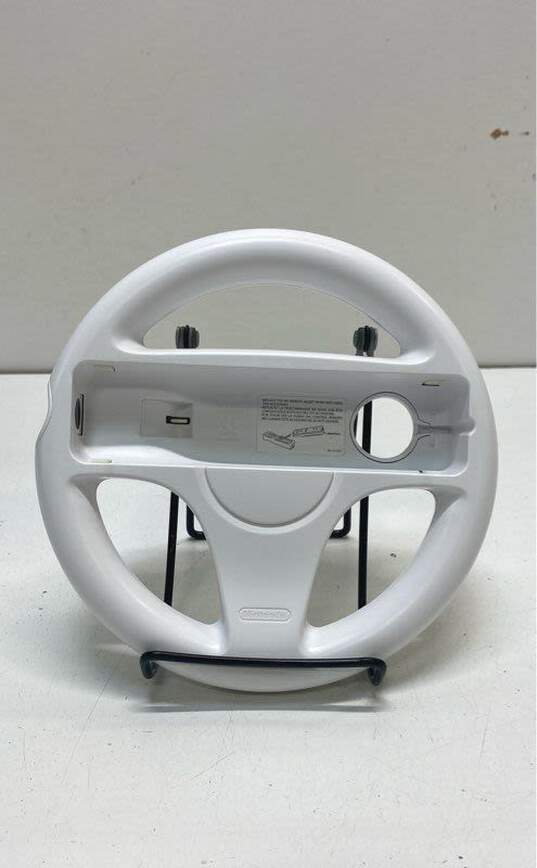 Set Of 2 Nintendo Wii Steering Wheels- White image number 4