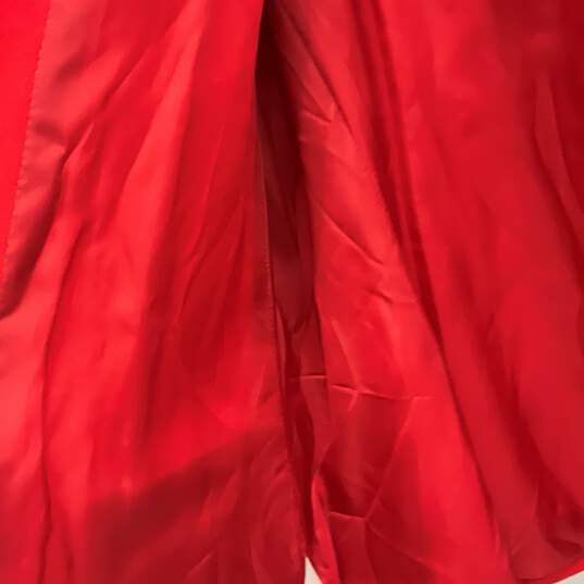Giorgio Armani Womens Red Notch Lapel Three Button Blazer Size 12 With COA image number 5