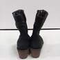 Teva Leather Black Side Zip Heeled Boots Size 6.5 image number 4