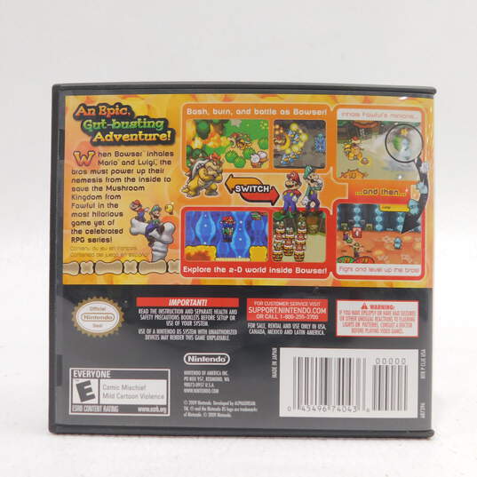 Mario & Luigi: Bowser's Inside Story Nintendo DS No Manual image number 3