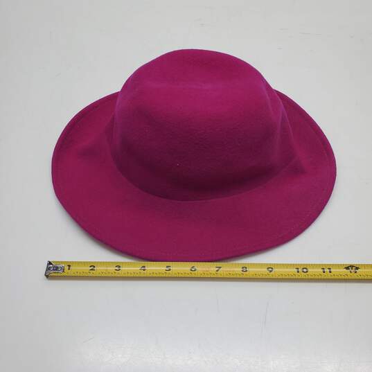 Lancaster Fuchsia Pink Wool Hat One Size image number 3