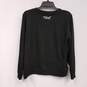 Womens Black Knitted Long Sleeve Crew Neck Pullover Sweatshirt Size Medium image number 2