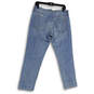 Womens Blue Denim Medium Wash Stretch Pockets Straight Leg Jeans Size P6 image number 2
