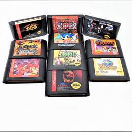 Sega Genesis Video Game Cartridges Lot of 10 Mortal Kombat