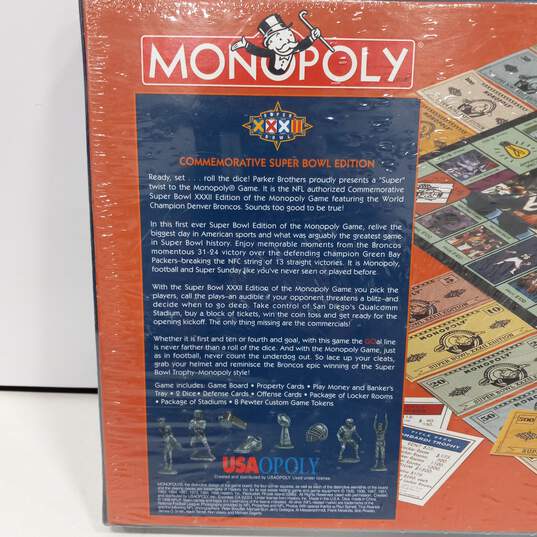 Parker Brothers Monopoly Superbowl Edition NIB image number 4