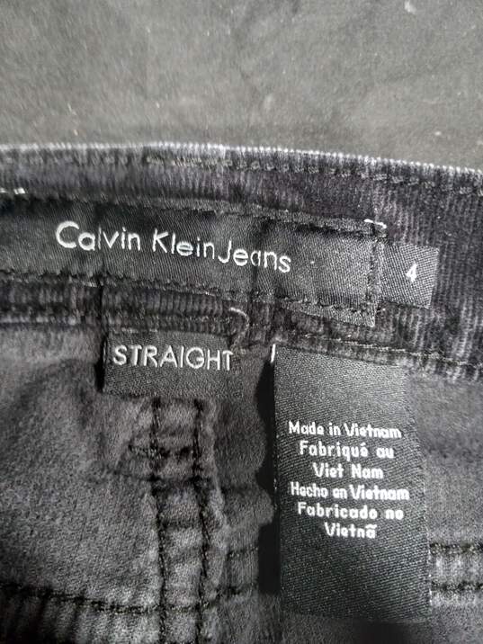 Women’s Calvin Klein Jeans Straight Leg Corduroy Jean Sz 4 image number 3