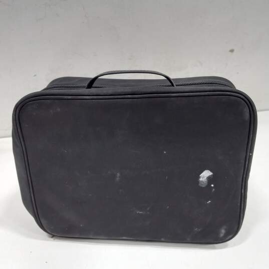 Kate Spade NY Black Roll Up Cosmetic Jewelry Travel Bag image number 2