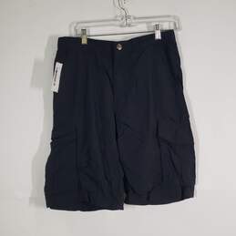 Mens Omni-Shade Sun Protection Flat Front Cargo Shorts Size 32W