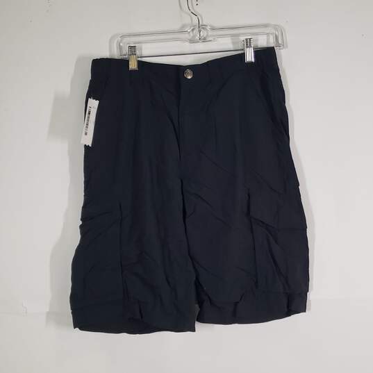 Mens Omni-Shade Sun Protection Flat Front Cargo Shorts Size 32W image number 1