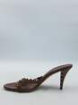 Authentic DIOR Brown Grommet Sandal W 9 image number 2