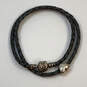 Designer Pandora 925 Sterling Silver Barrel Clasp Heart Charm Wrap Bracelet image number 2