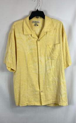 Tommy Bahama Yellow Short Sleeve - Size Large