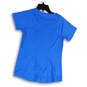 Womens Blue Crew Neck Short Sleeve Stretch Pullover T-Shirt Size Small image number 2