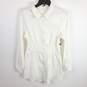Haute Monde Women White Collar Shirt Dress L NWT image number 1