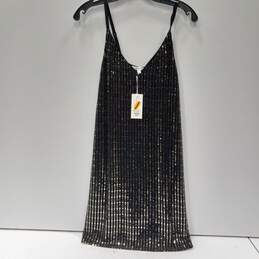 Candie's Women's Geometric Sequin Party Slip Dress Size M NWT